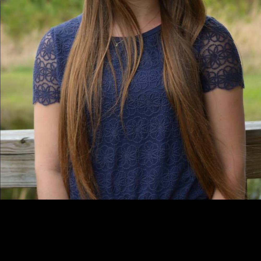 Blue Lauren Conrad blouse